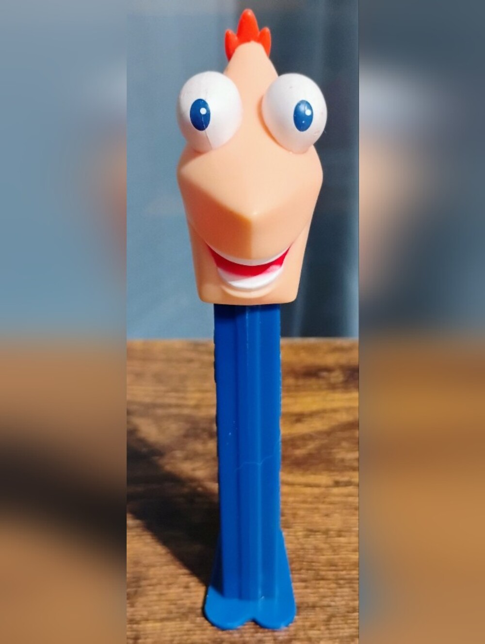 Disney's Phineas And Ferb Blue PEZ Candy Dispenser